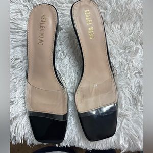 Sexy transparent wedge slides🥰🥰